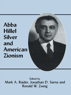 cover image of Abba Hillel Silver and American Zionism